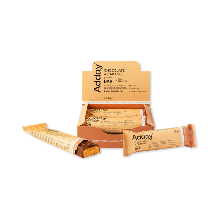 Adday Chocolate & Caramel Bar 7 x 55 g